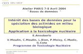 Atelier PARIS 7-8 Avril 2004 "  Bases de données   "