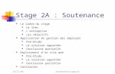 Stage 2A : Soutenance