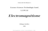 Université de Rennes 1 Licence Sciences Technologie Santé L2-PCGI Electromagnétisme