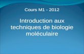 Cours M1 - 2012