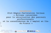 Convention Etat-Région-Partenaires Sociaux « Actions concertées