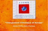 “Changement Climatique  et Europe ” Michèle PAPPALARDO, Présidente