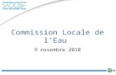 Commission Locale de l’Eau 9 novembre 2010