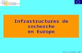 Infrastructures de recherche en Europe