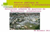 Rénovation urbaine du quartier de Montconseil: orientations d ’ aménagement