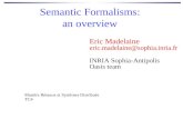 Semantic Formalisms: an overview