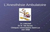 L’Anesthésie Ambulatoire