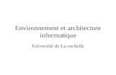 Environnement et architecture informatique