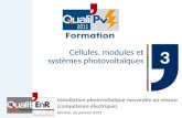 Cellules, modules et systèmes photovoltaïques