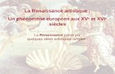 La Renaissance artistique : Un phénomène européen aux XV e  et XVI e  siècles