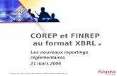 COREP et FINREP   au format XBRL