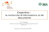 Expertise :  la recherche d’informations et de documents