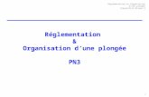 Réglementation  & Organisation d’une plongée PN3