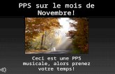 PPS sur le mois de Novembre!