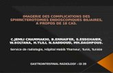 IMAGERIE DES COMPLICATIONS DES SPHINCTEROTOMIES ENDOSCOPIQUES BILIAIRES, A PROPOS DE 18 CAS.