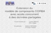 Extension du  modèle de composants CORBA avec accès concurrent  à des données partagées