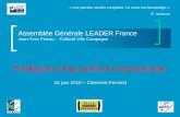 Assemblée Générale LEADER France Jean-Yves Pineau -  Collectif Ville Campagne