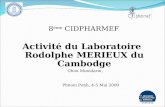 Activité du Laboratoire Rodolphe MERIEUX du Cambodge