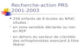 Recherche-action PRS  2001-2003