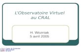 L’Observatoire Virtuel  au CRAL