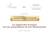 Le regard des Français sur les associations et leur financement