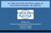 Le rôle du Club de Paris dans le rééchelonnement de dettes