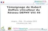 Témoignage de Hubert Deffois viticulteur du Réseau DEPHY Viti 49