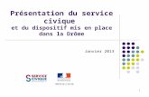 Présentation du service civique  et du dispositif mis en place dans la Drôme
