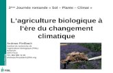 L‘agriculture biologique à l‘ère du changement climatique