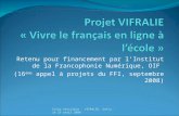 Projet VIFRALIE « Vivre le français en ligne à l’école »