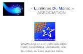 «  L umières  D u  M aroc » ASSOCIATION
