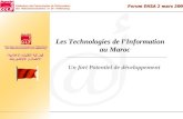 Les Technologies de l’Information      au Maroc Un fort Potentiel de d é veloppement