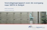 Vooruitgangsrapport over de overgang naar SEPA in België
