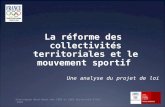 La réforme des collectivités territoriales et le mouvement sportif