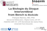 La Biologie du Disque Intervertébral from Bench to Bedside
