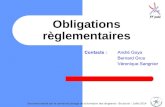 Obligations règlementaires