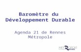 Baromètre du  Développement Durable Agenda 21 de Rennes Métropole