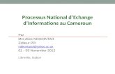 Processus National d ’ Echange d ’ Informations au Cameroun