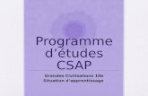 Programme d ’études  CSAP