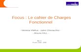 Focus : Le cahier de Charges Fonctionnel