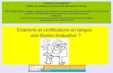 Examens et certifications en langue,  une illusion évaluative ?