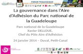 La gouvernance dans l'Aire d'Adhésion du Parc national de la Guadeloupe