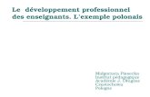 Le   développement professionnel des enseignants. L’exemple polonais
