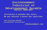 Environnement Industriel et Développement Durable