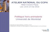 Politique hors-animalerie Université de Montréal