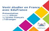 Venir étudier en France  avec EduFrance