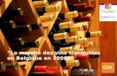 “Le marché des vins tranquilles en Belgique en 2008”