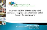 Mme Fatou NDOYE  Coordinatrice P´le Agroalimentaire Enda Graf Sahel