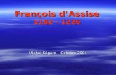 François d’Assise 1182 - 1226