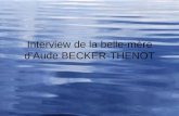 Interview de la belle-mère d’Aude BECKER-THENOT